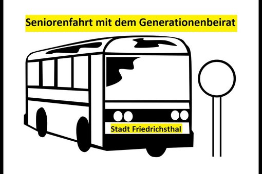 Grafik schwarz-weiß Foto mit gelber Aufschrift der Stadt Friedrichsthal