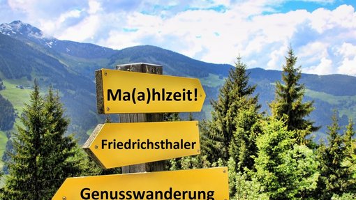 Wegweiser zur Genusswanderung