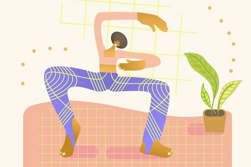 Bild zeigt Person bei Gymnastikübung