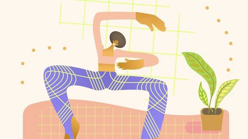 Bild zeigt Person bei Gymnastikübung