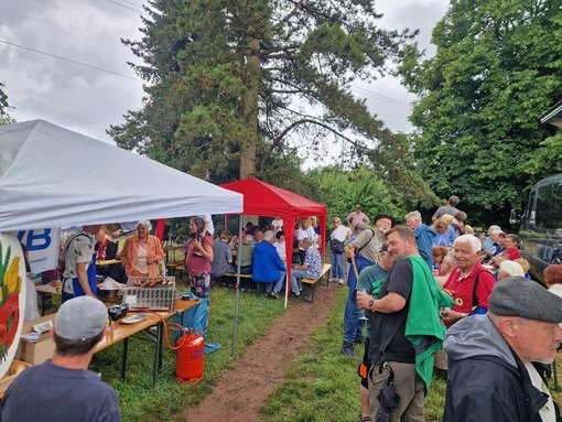 Teilnehmer an der Endstation auf dem Hoferkopf